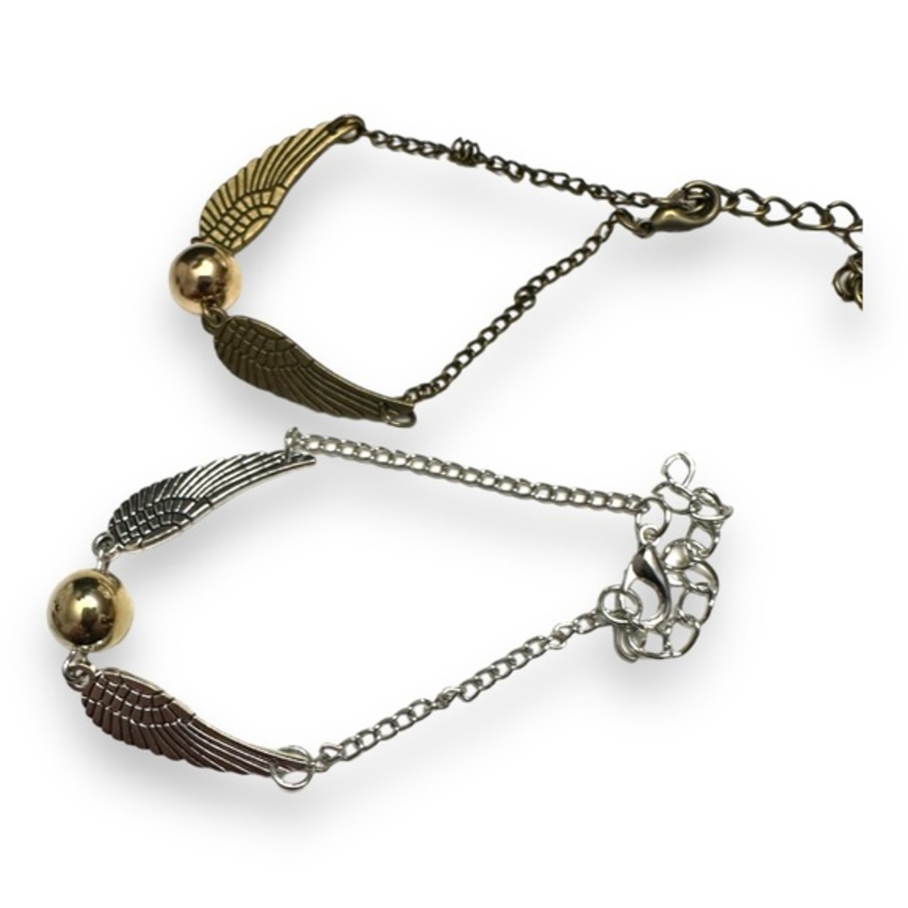 4/$25 -  Pair of Snitch Bracelets Harry Potter